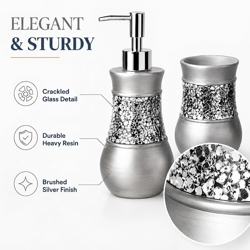 4 Pc. Resin Bathroom Accessory Set (4 Count)