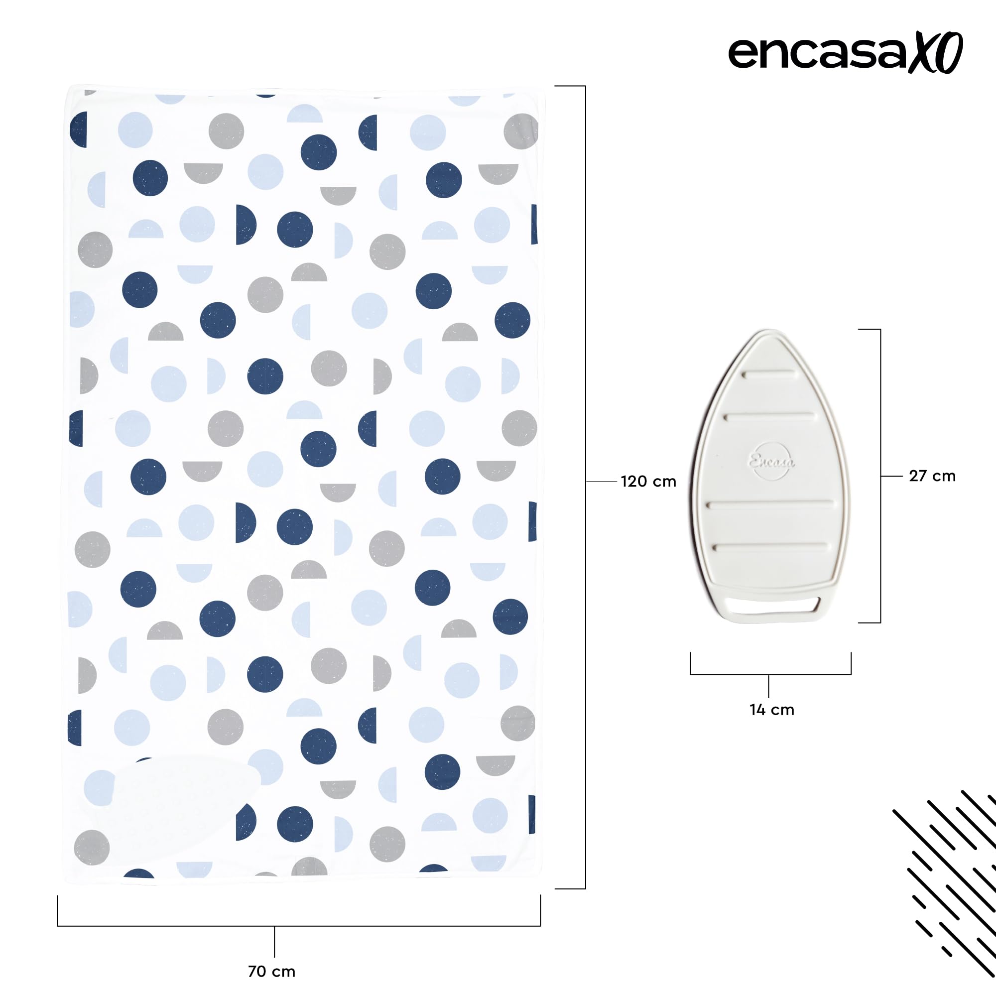 Ironing Mat Heat Resistant Pad 48"x28" Blue Moon