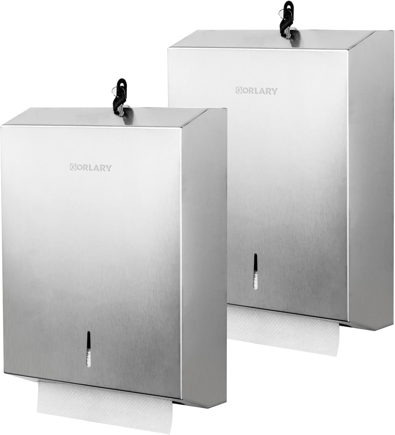2 Pack Commercial Paper Towel Dispenser Wall Mount