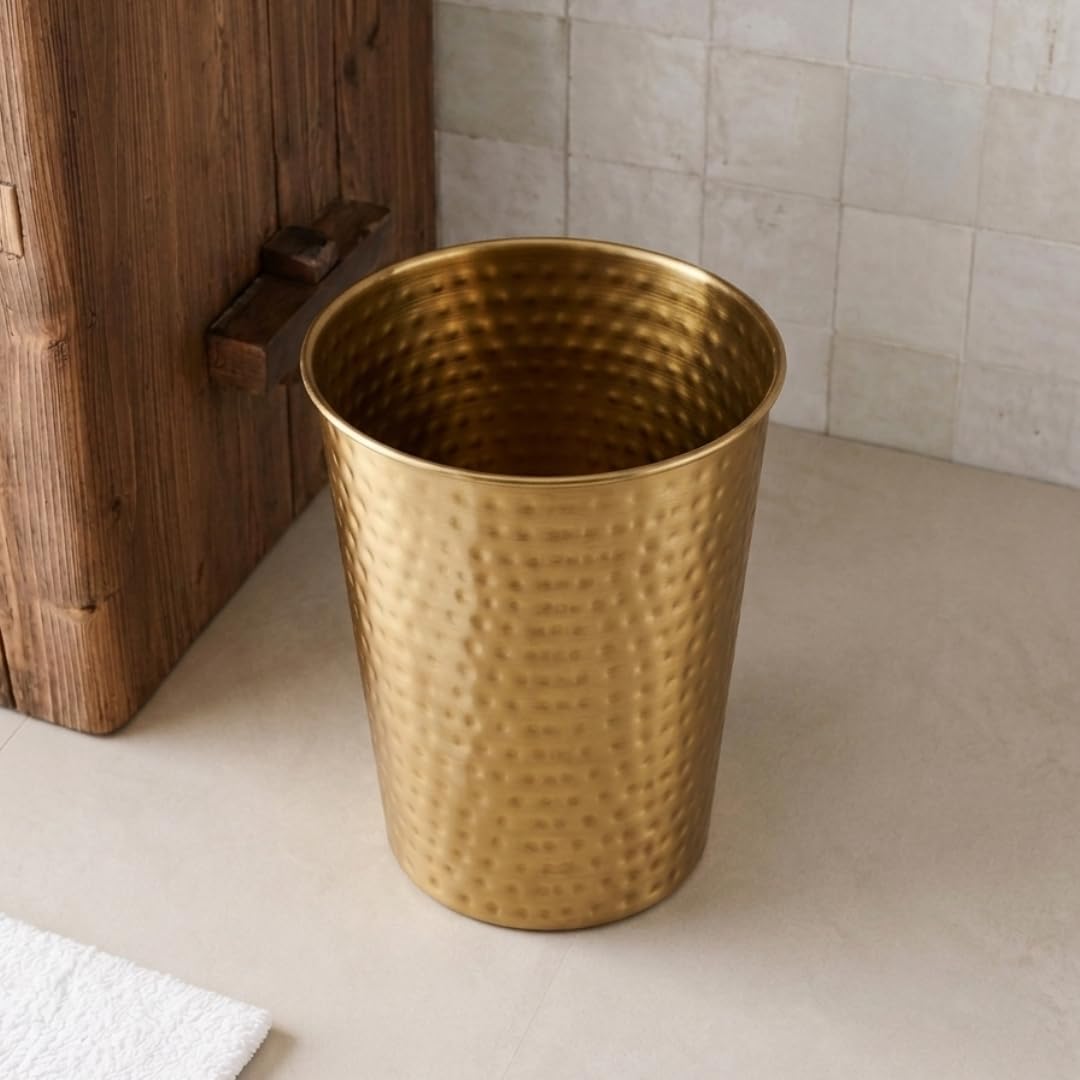 Metal Bathroom Trash Can