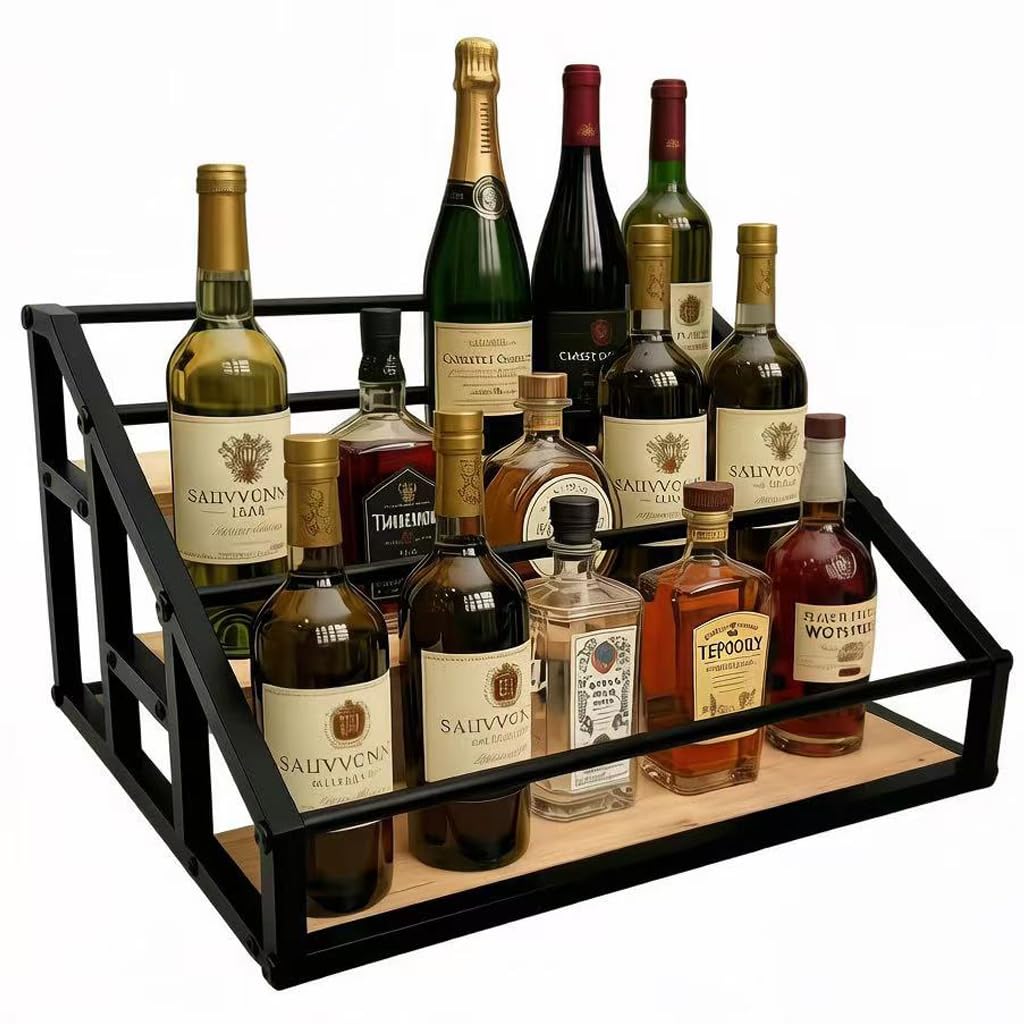 3 Tier Liquor Bottle Display Shelf