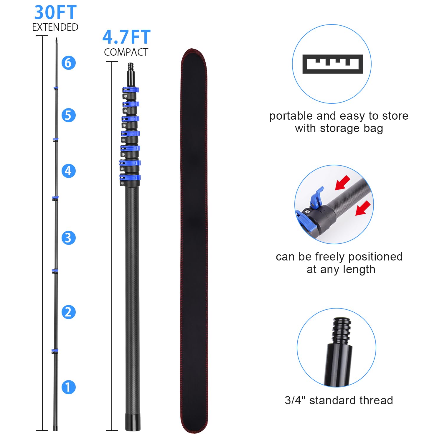 36 Foot High Ceiling Duster Kits with 4.7 (6 Count)
