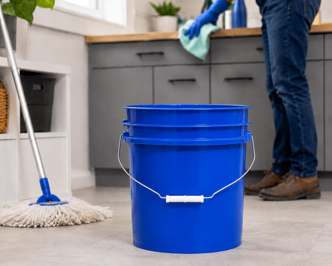 5 Gallon Premium HPDE Plastic Bucket