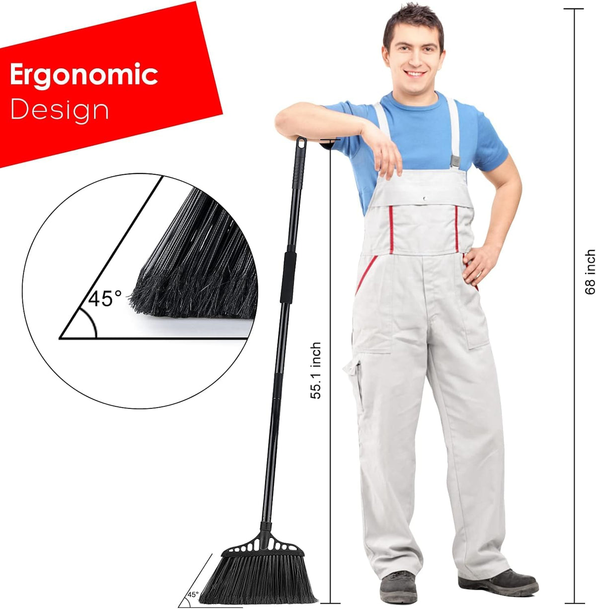 Outdoor Broom for Floor Cleaning