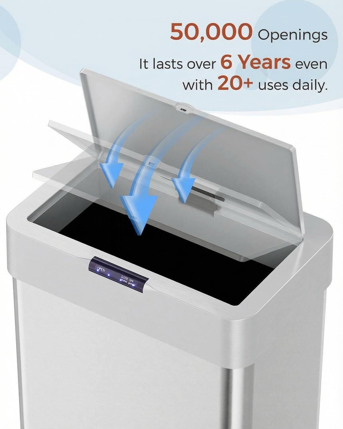 16 Gallon Motion Sensor Trash Can