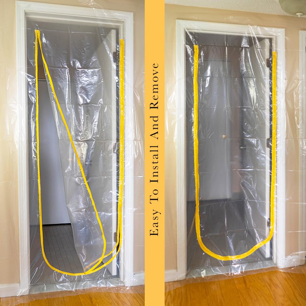 Zipper Door Dust Barrier with U