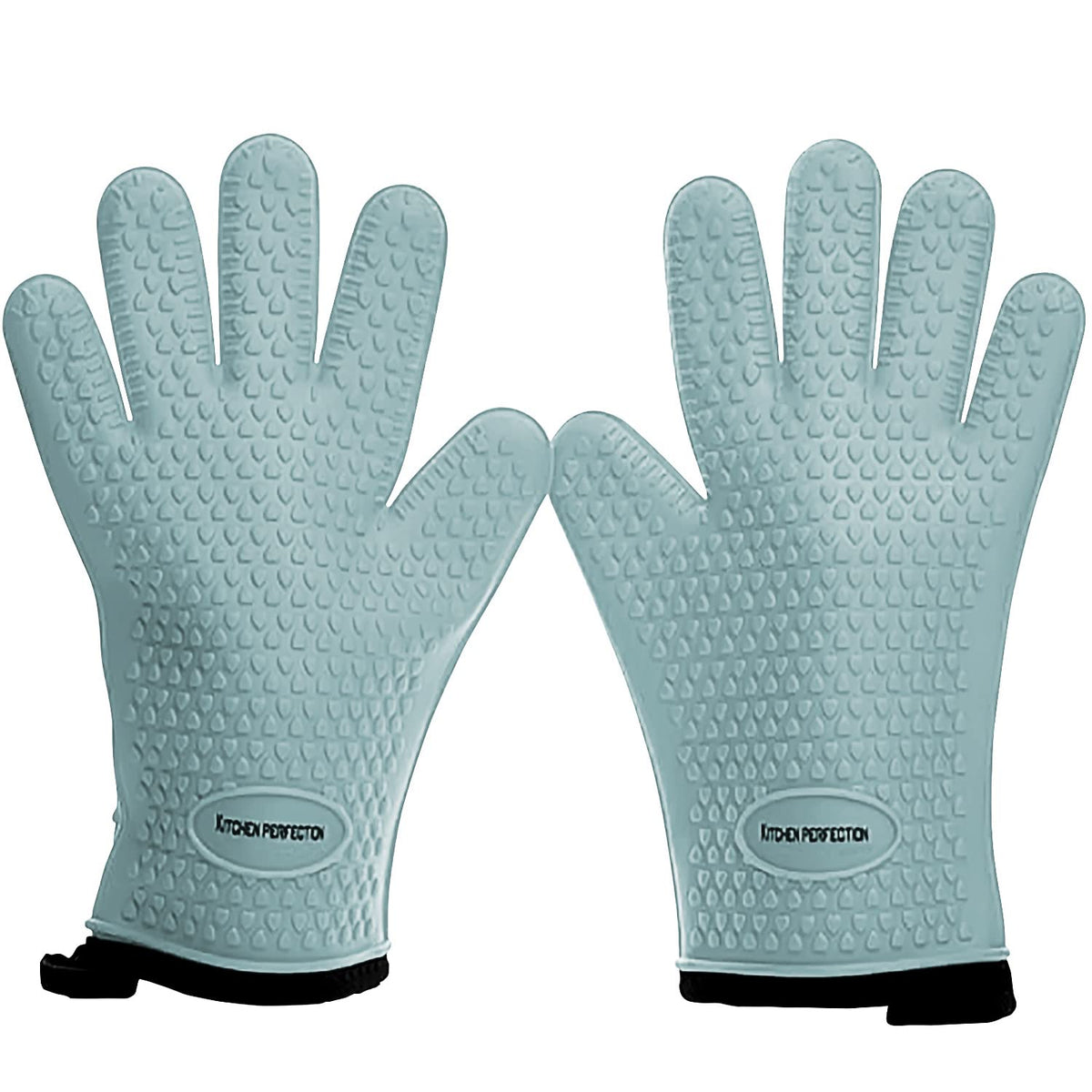 XL Silicone Smoker BBQ Gloves Heat Resistant Oven Mitts (2 Count)