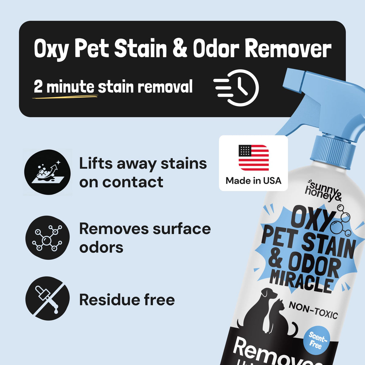 Oxy Stain Remover Cleaner Spray (32 Fl Oz)