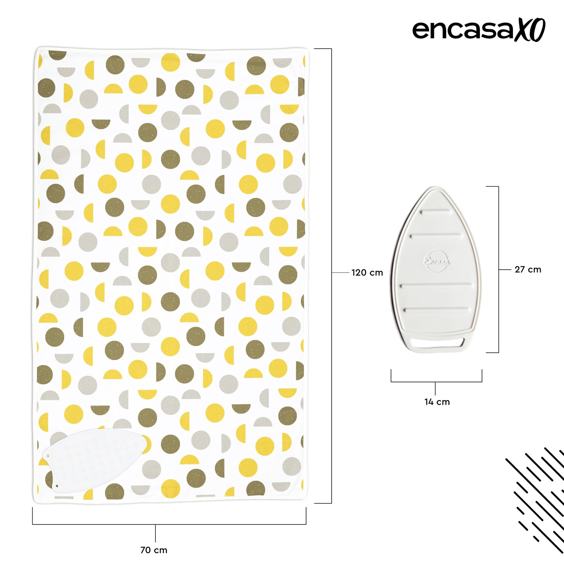 Ironing Mat Heat Resistant Pad 48"x28" Yellow Moon