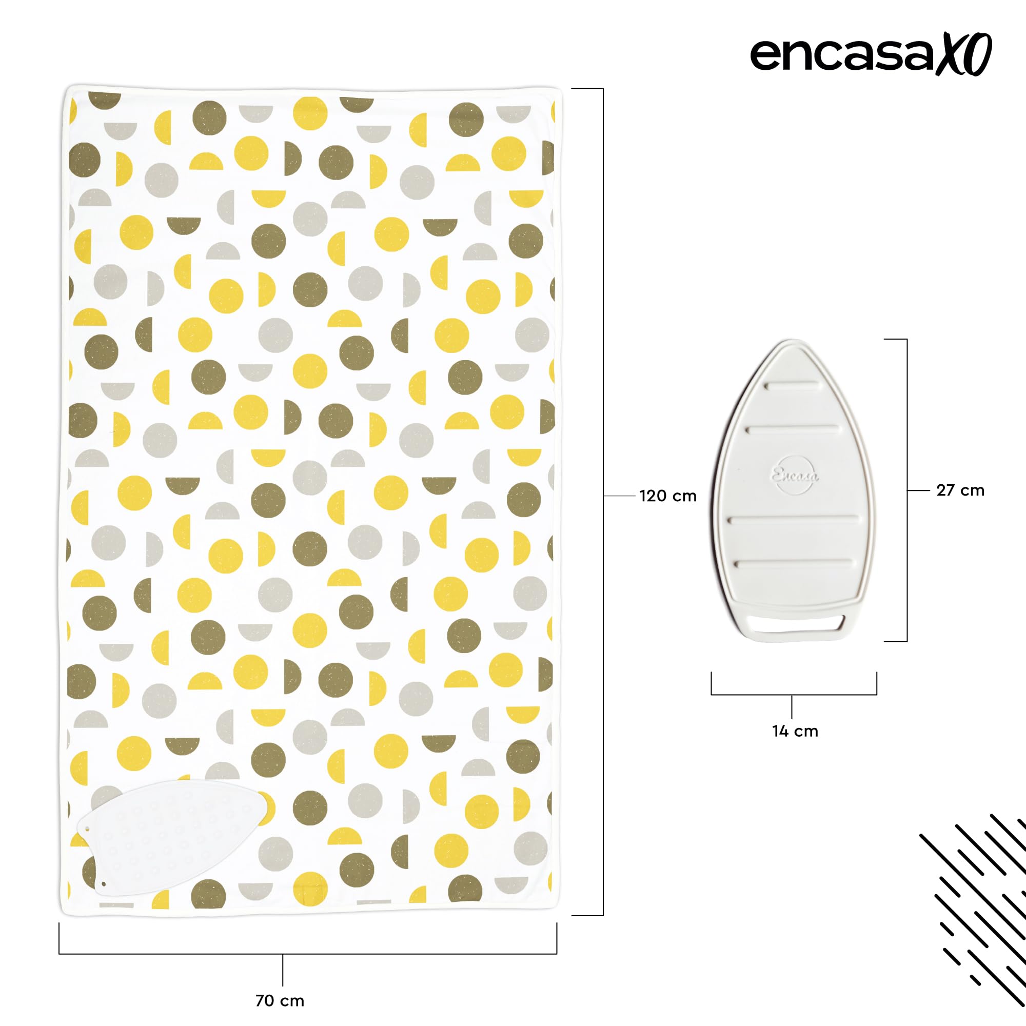 Ironing Mat Heat Resistant Pad 48"x28" Yellow Moon