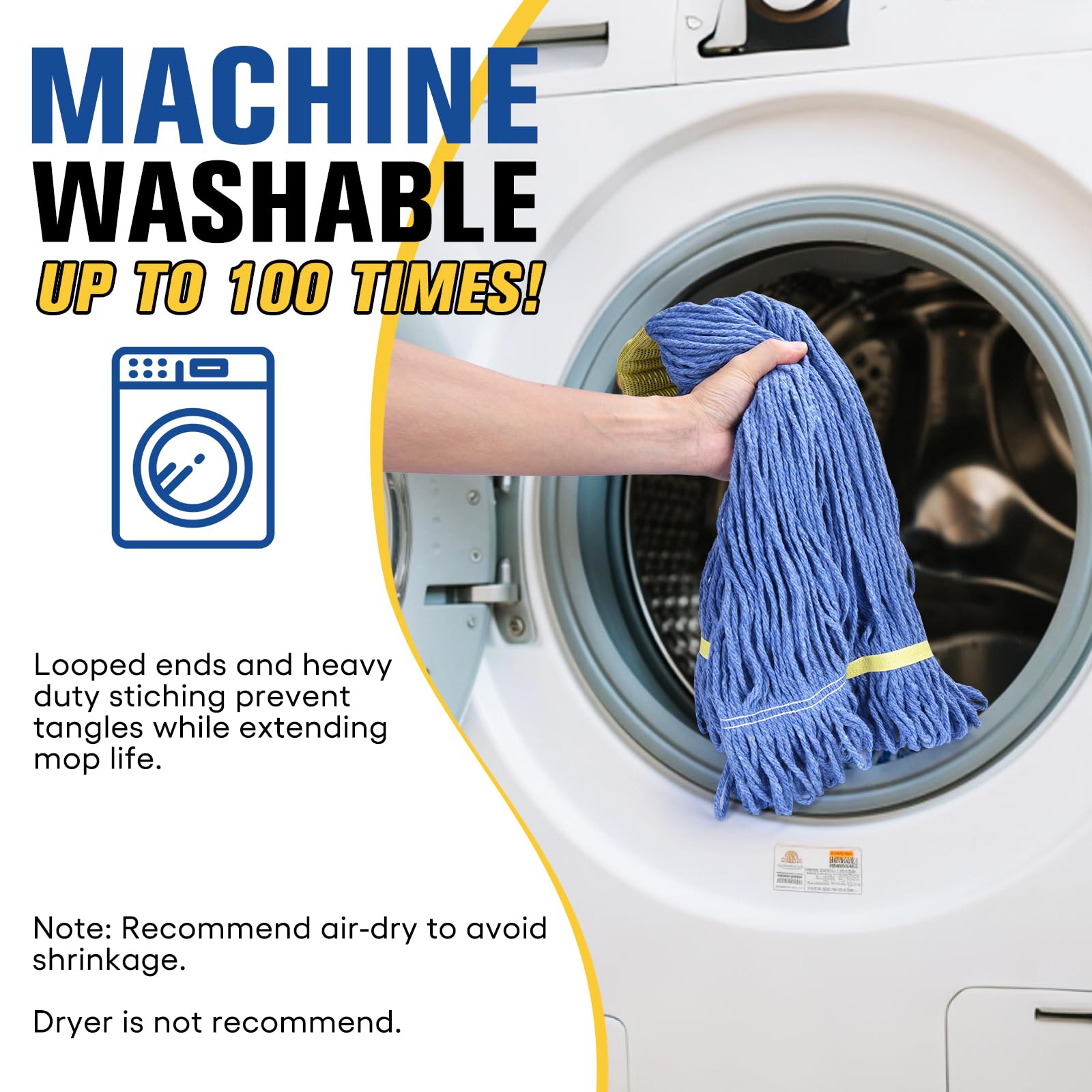 Matthew Cleaning Commercial Mop Head Replacement (3 Count)