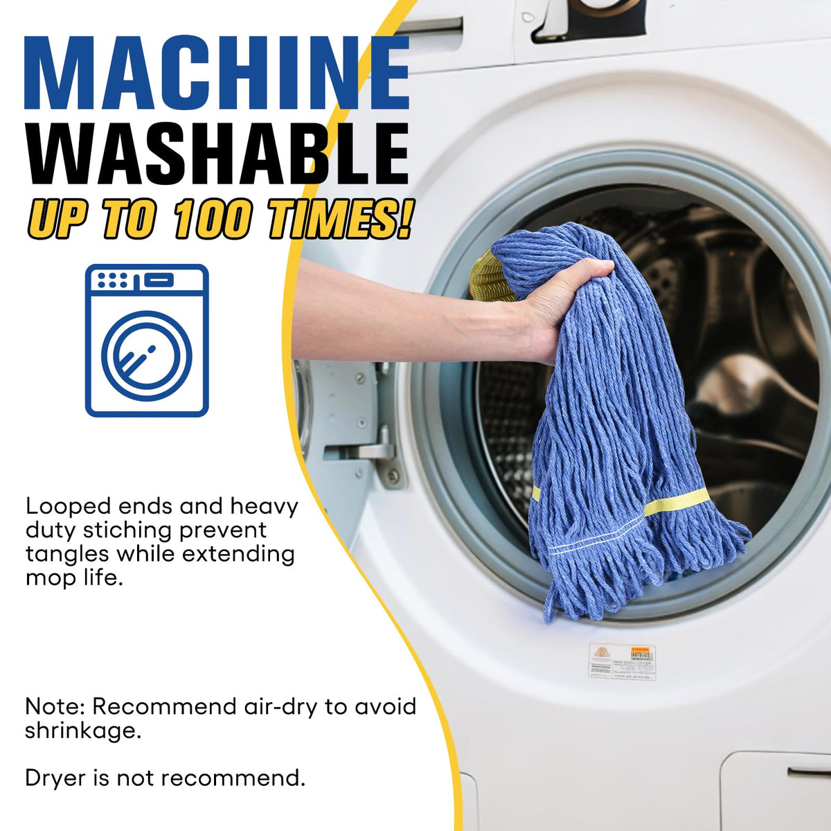 Matthew Cleaning Commercial Mop Head Replacement (12 Count)