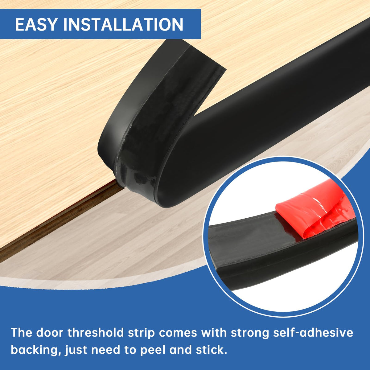 Vinyl Floor Transition Strip Self Adhesive Door Threshold Strip
