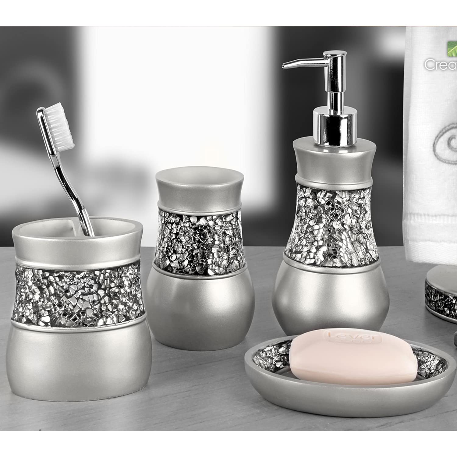 4 Pc. Resin Bathroom Accessory Set (4 Count)