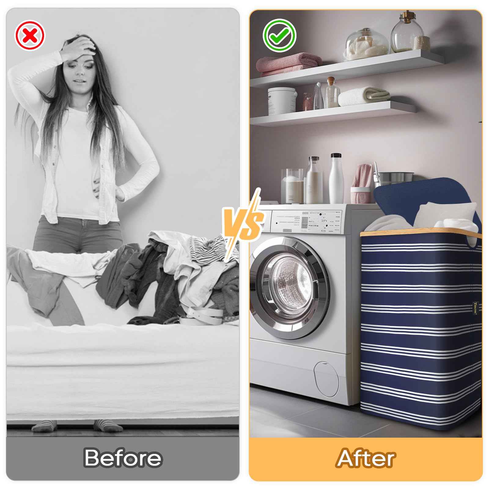 Laundry Hamper with Lid