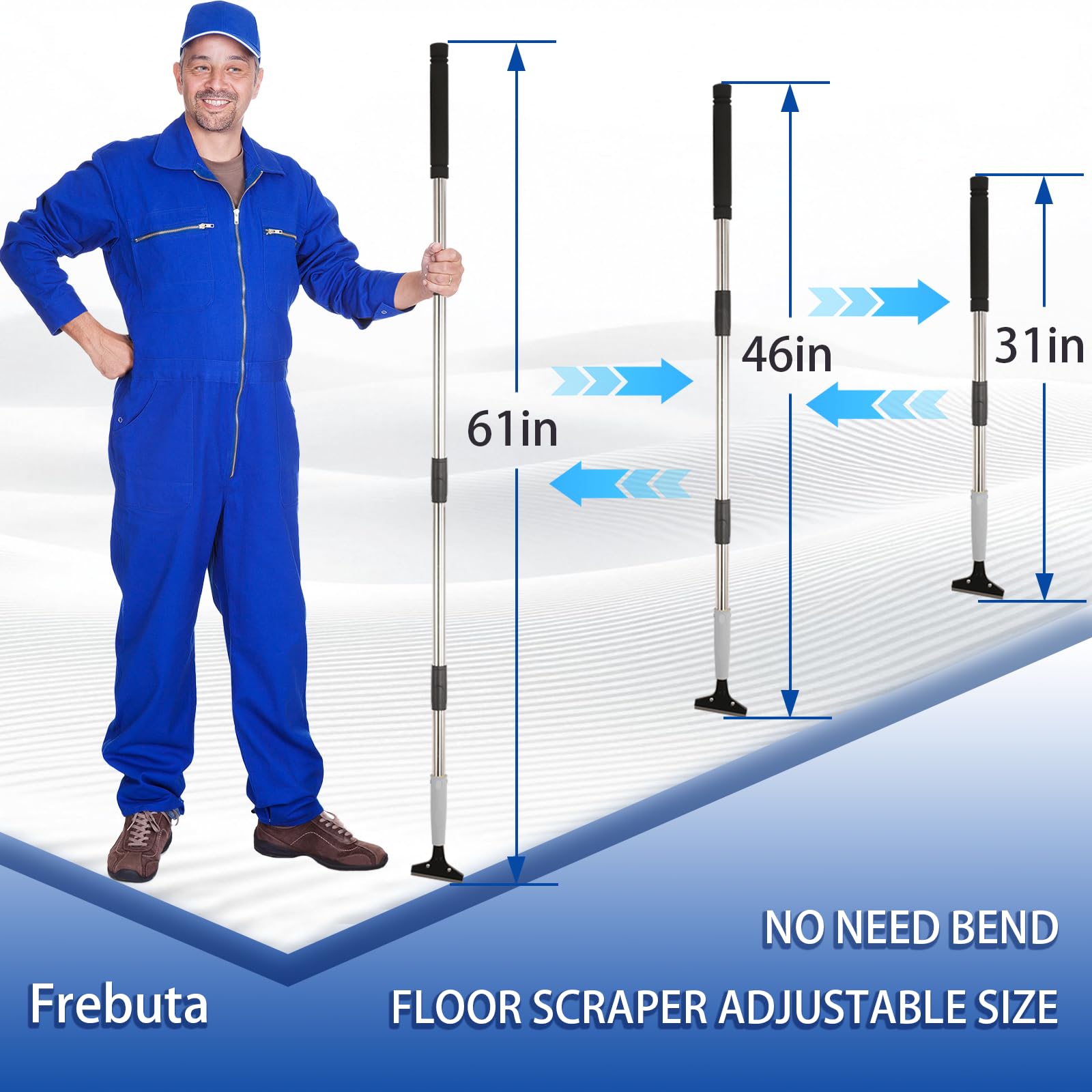 Floor Scraper Heavy Duty Long Handle