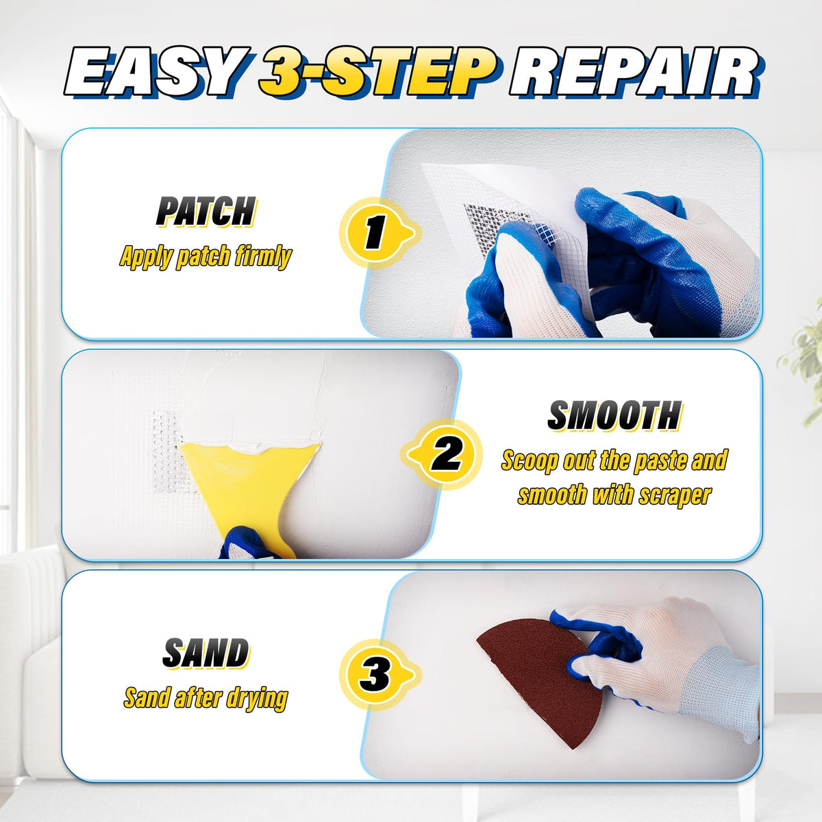 16 Piece Drywall Repair Kit