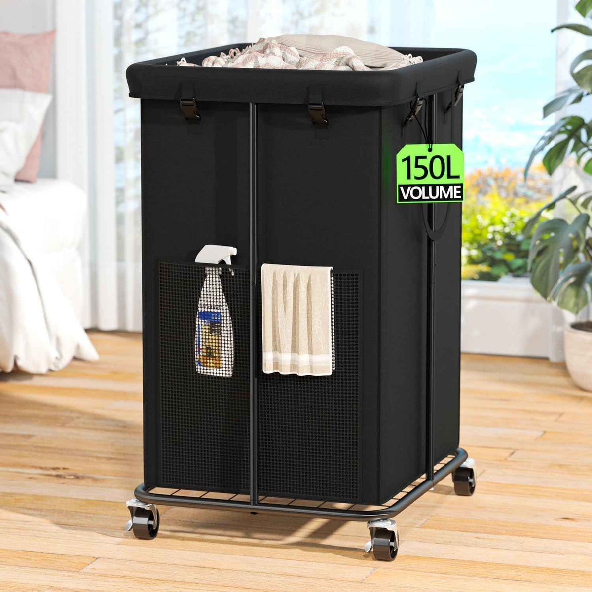 Laundry Hamper with Wheels (99.68 Ounce)