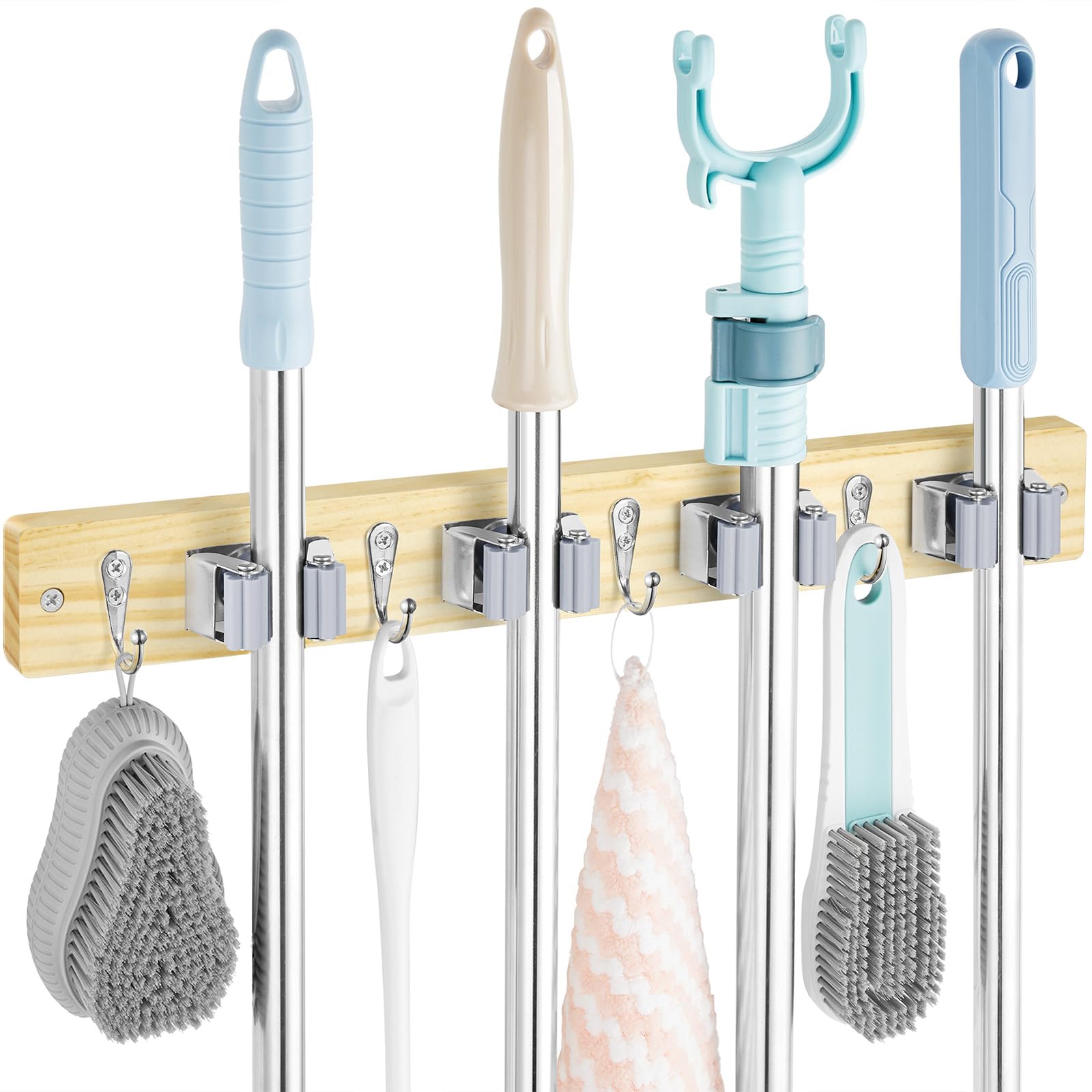 Mop and Broom Holder Wall Mount