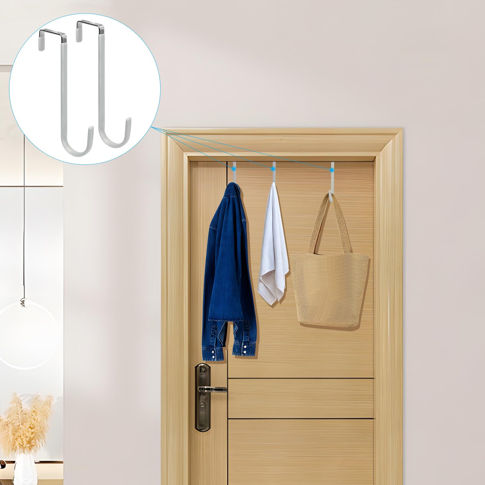 Over the Door Hooks (4 Count)