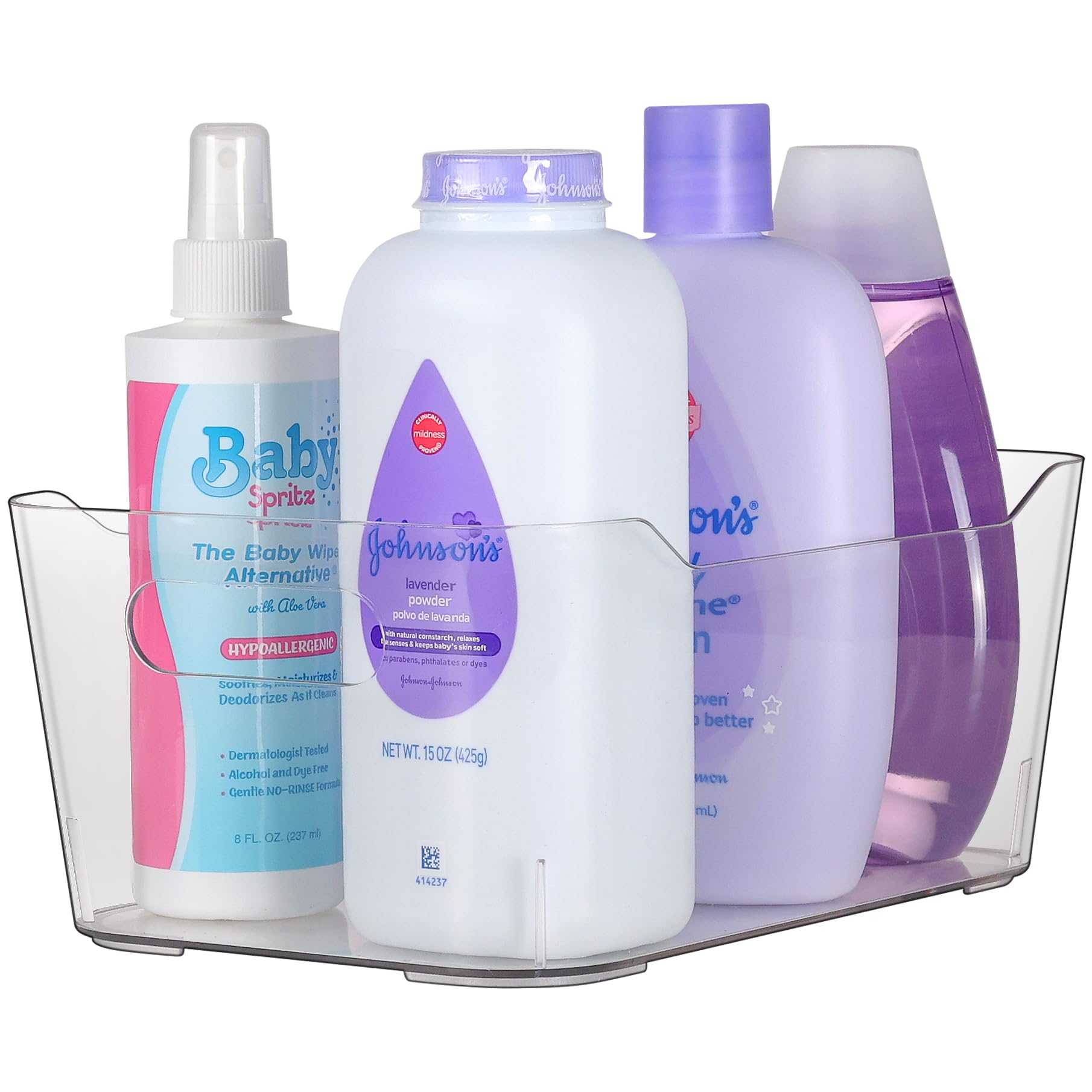 Clear Plastic Storage Bins (6 Count)