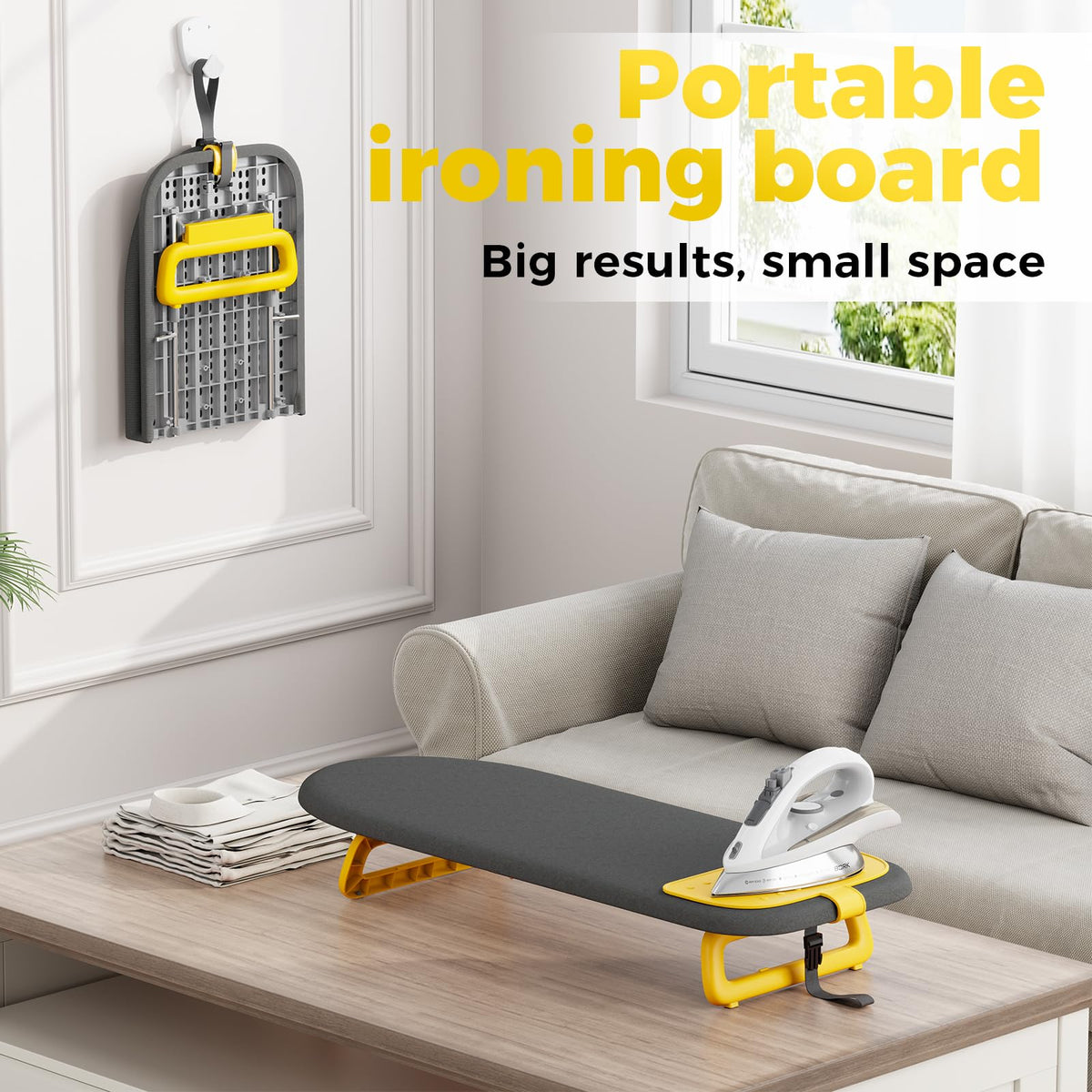 Small Ironing Board with Iron Mat