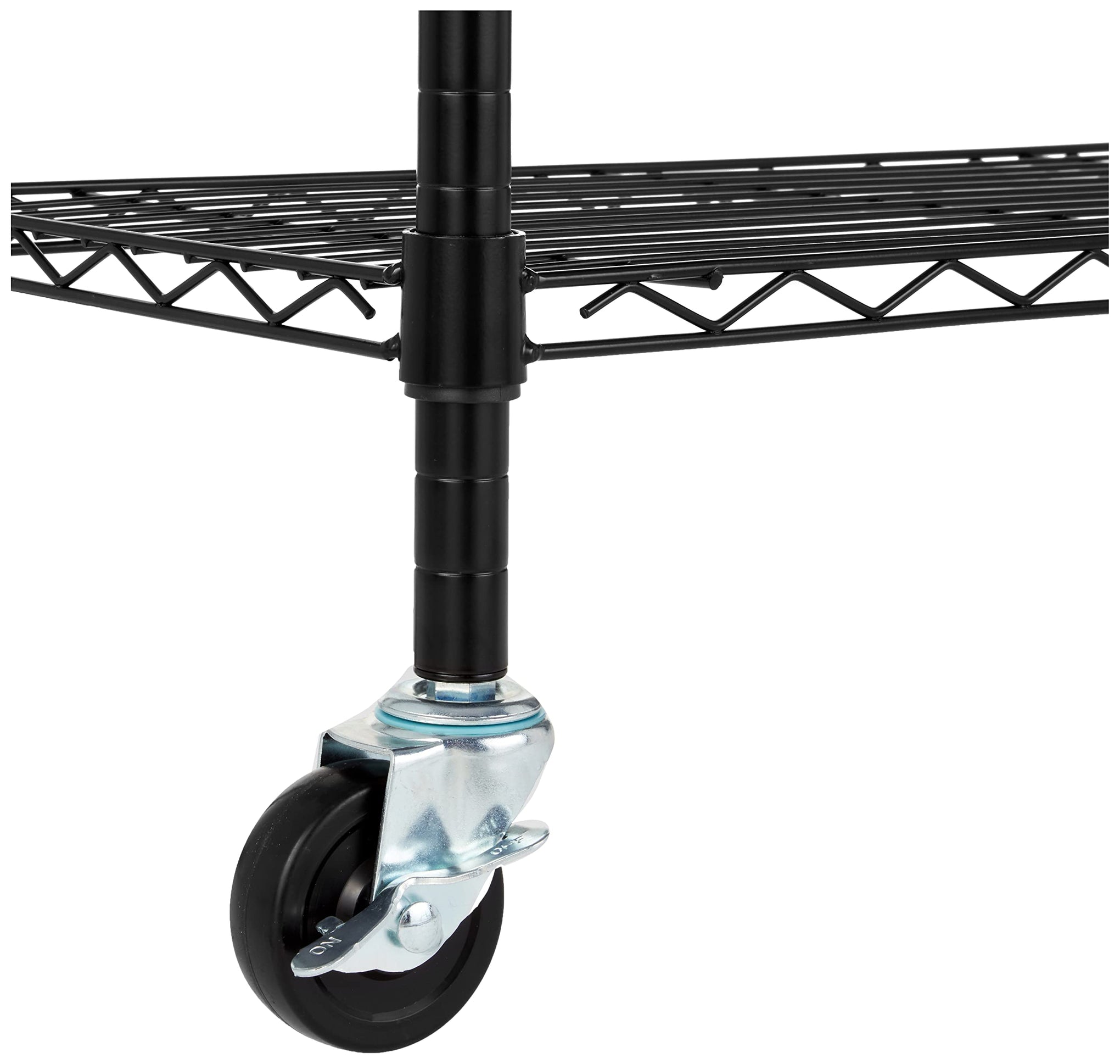 4 Shelf Heavy Duty Garage Shelving Storage Unit on 3" Wheel Casters