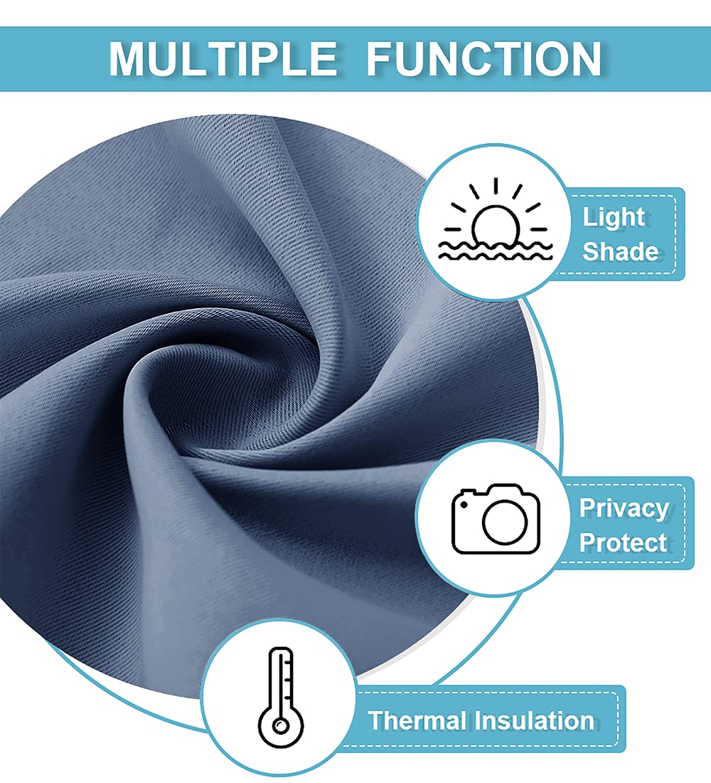 Short Blackout Curtains for Bedroom (2 Count)