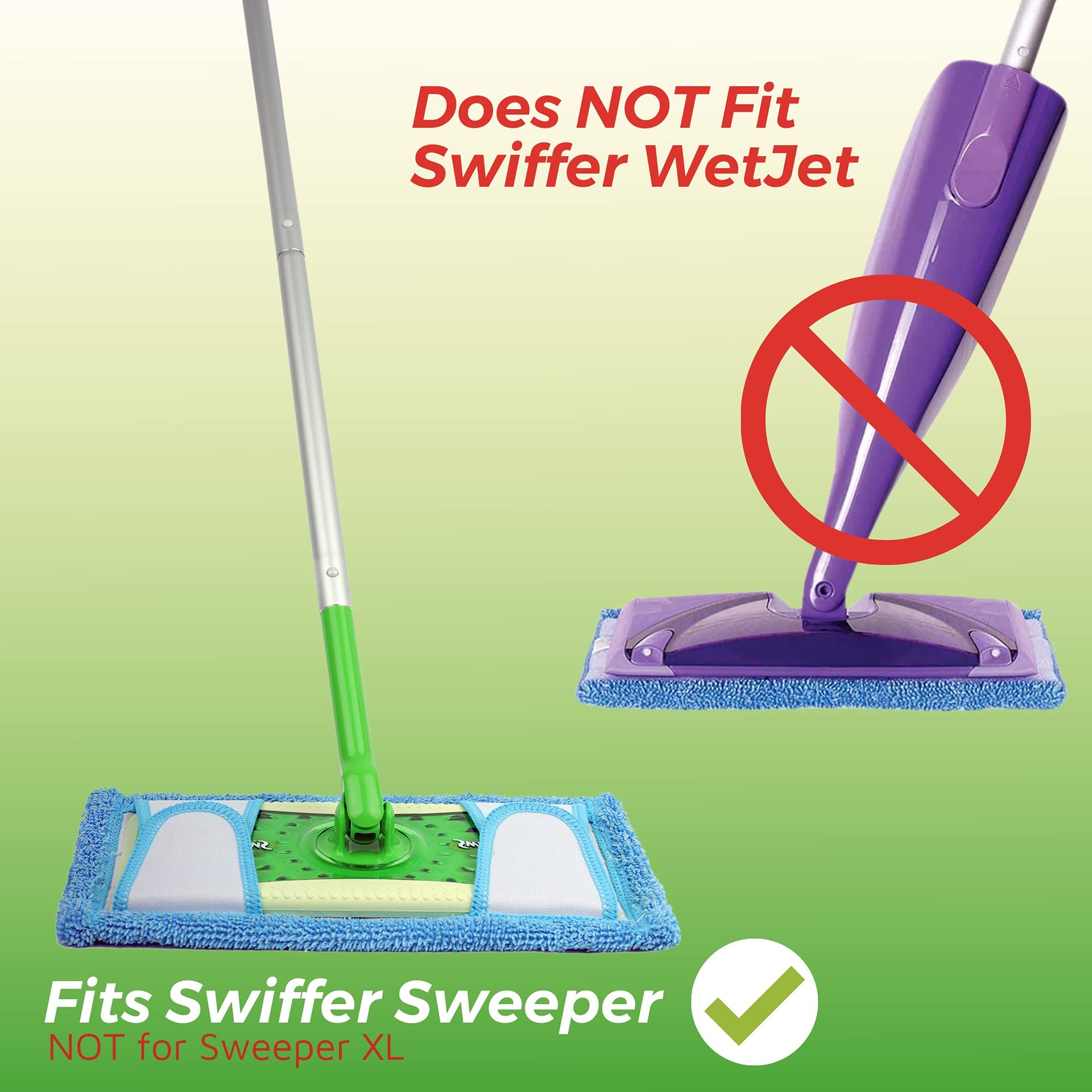 Reusable Mop Pad for Swiffer Sweeper Mop (6 Count)