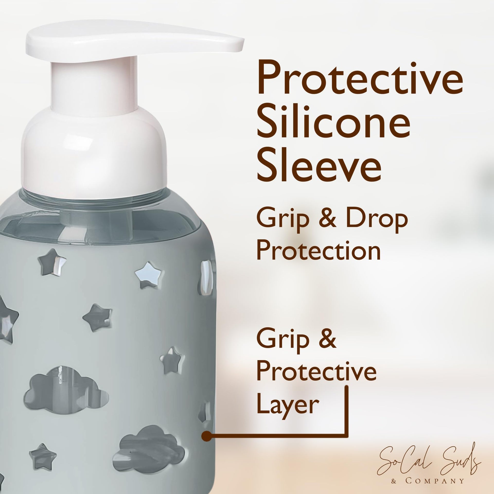Foaming Hand Soap Dispenser Glass