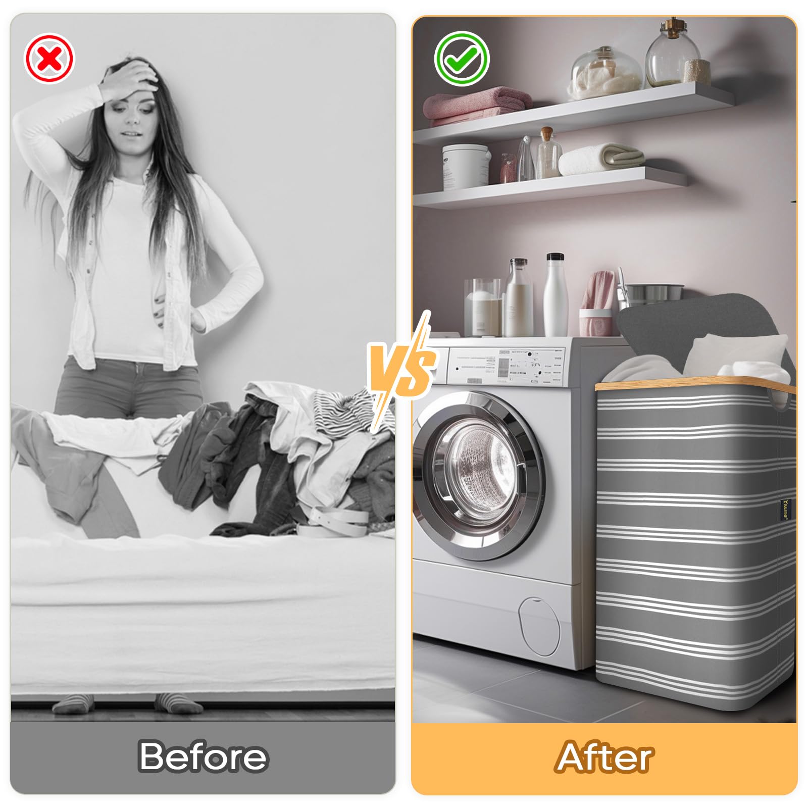 Laundry Hamper with Lid