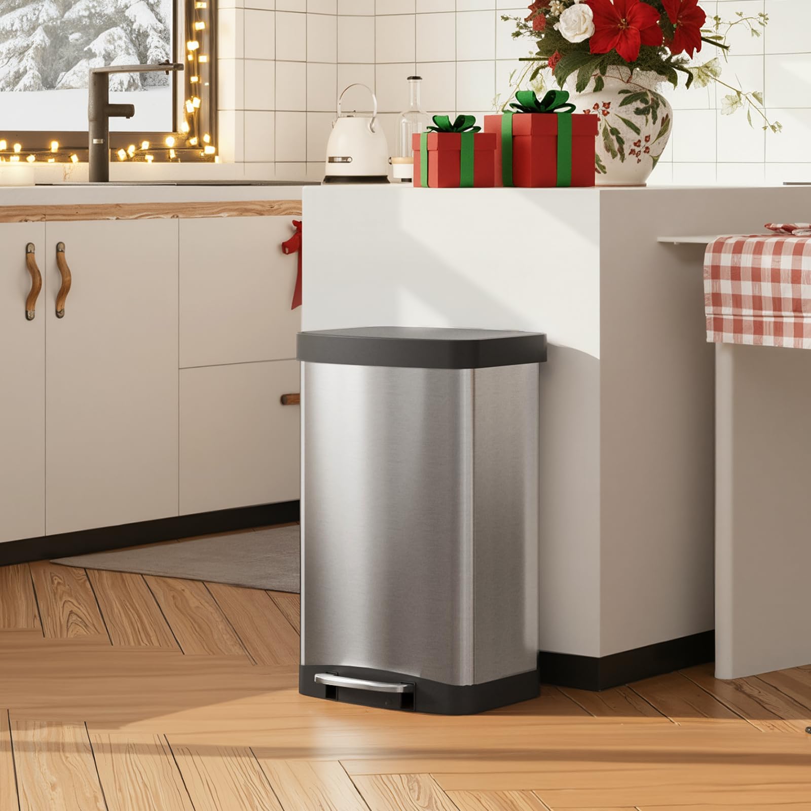 55 Liter Gallon Trash Can with Soft