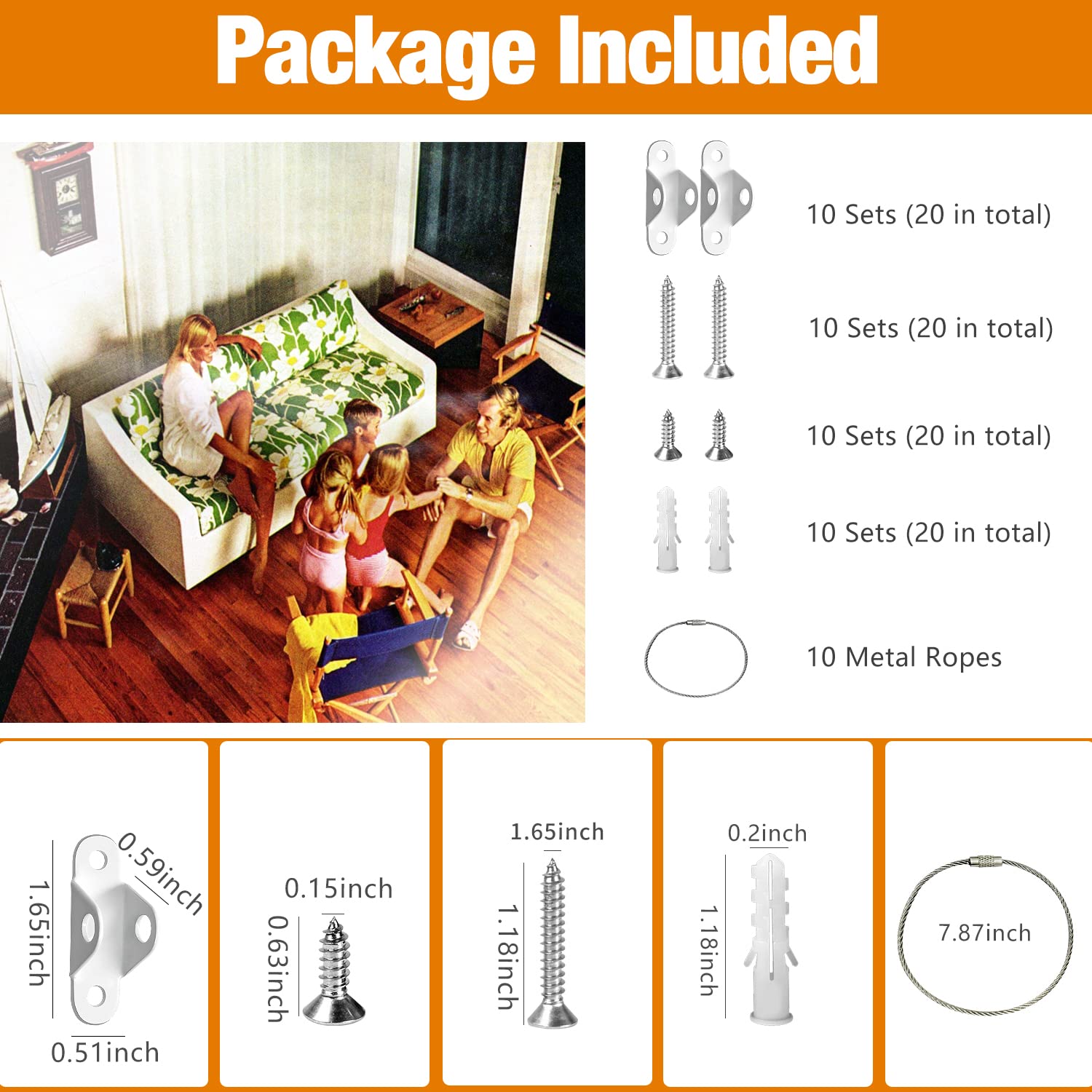Furniture Anchors (10 Count)