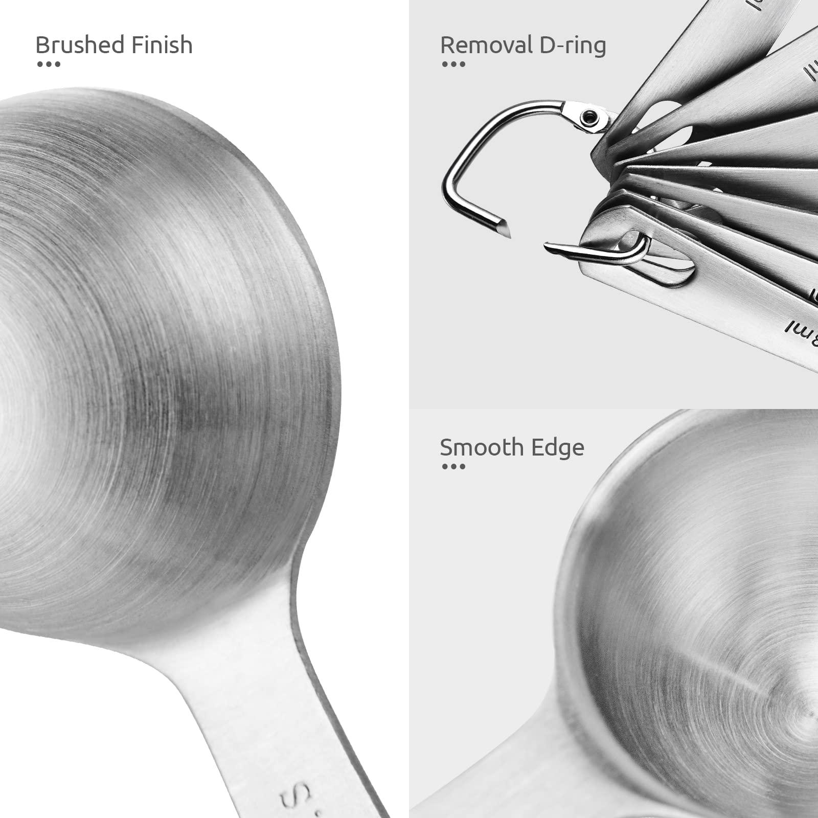 18 8 Stainless Steel Measuring Spoons Set of 7