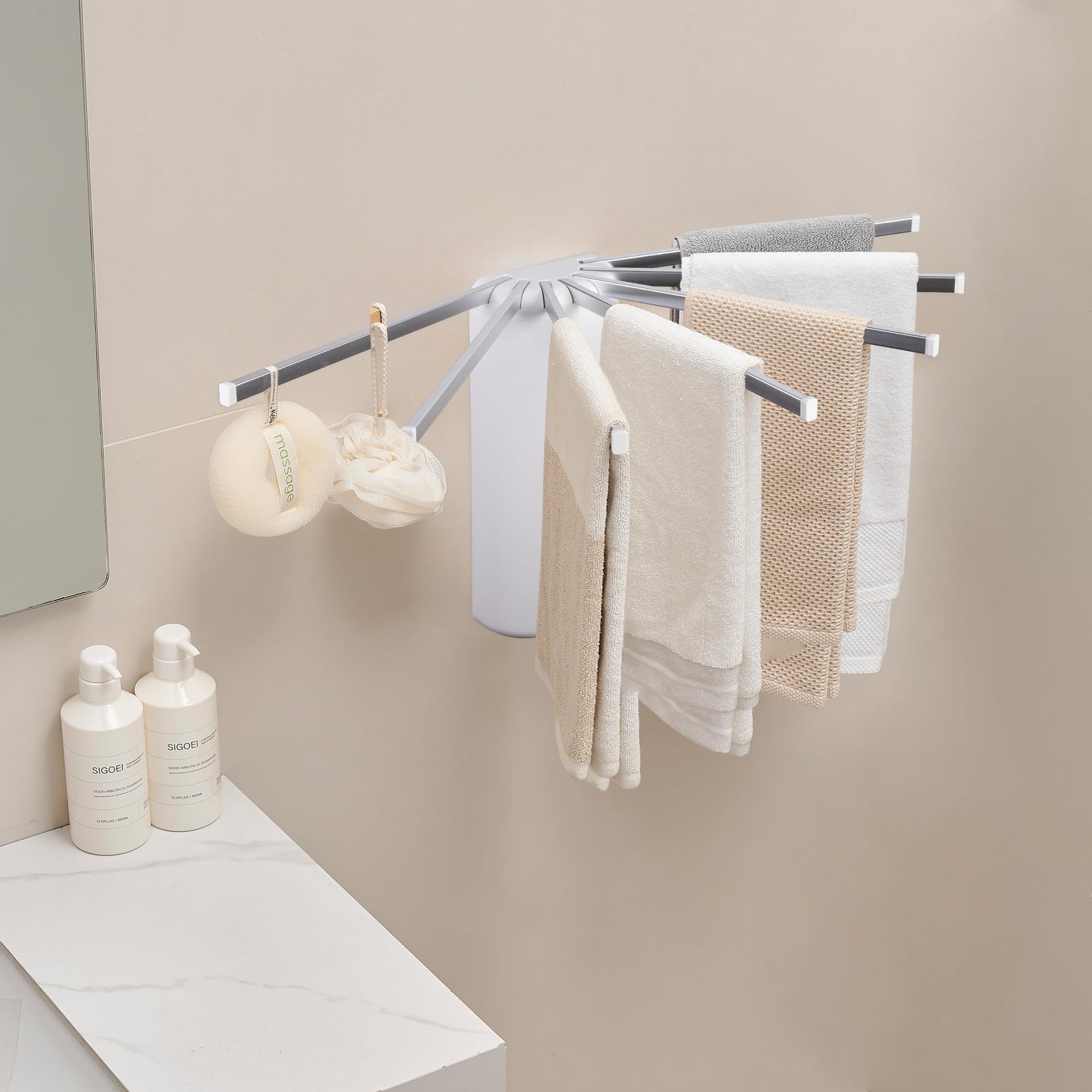 Wall Mounted Clothes Drying Rack Tripod