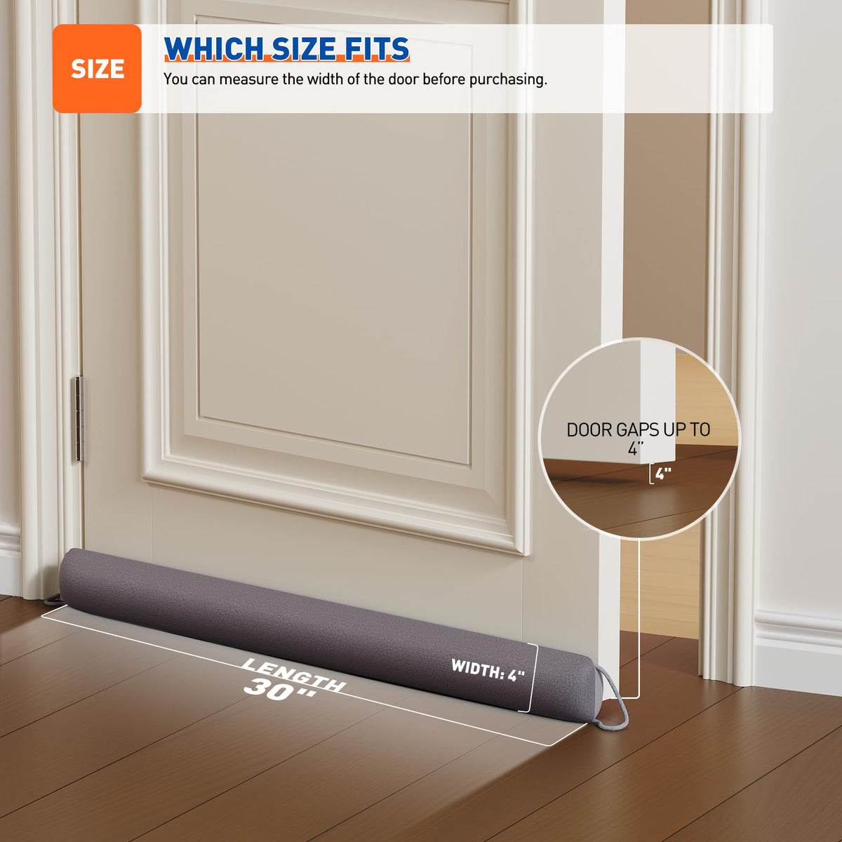 Under Door Draft Stopper 30 Inches