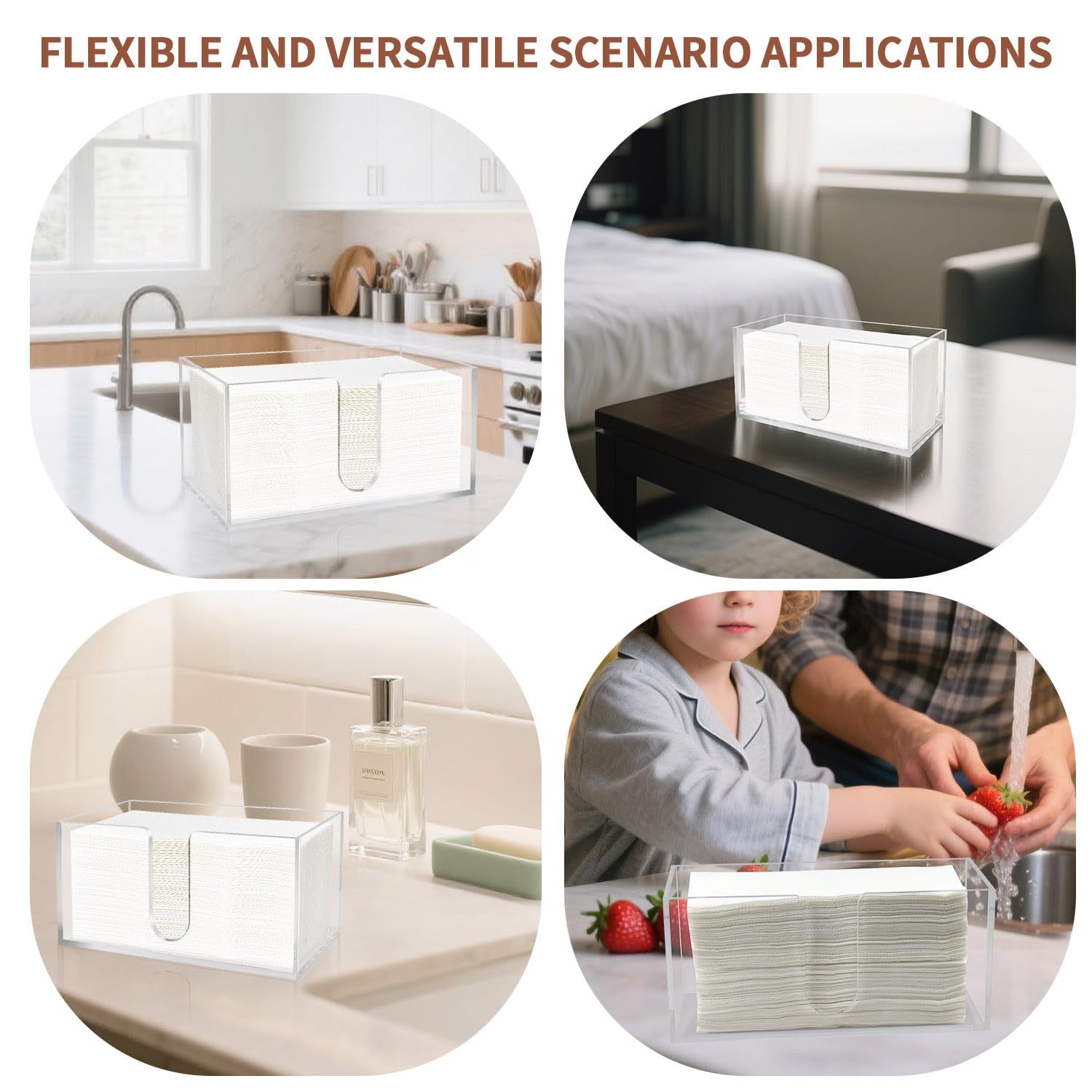 Acrylic Paper Towel Holder (2 Count)