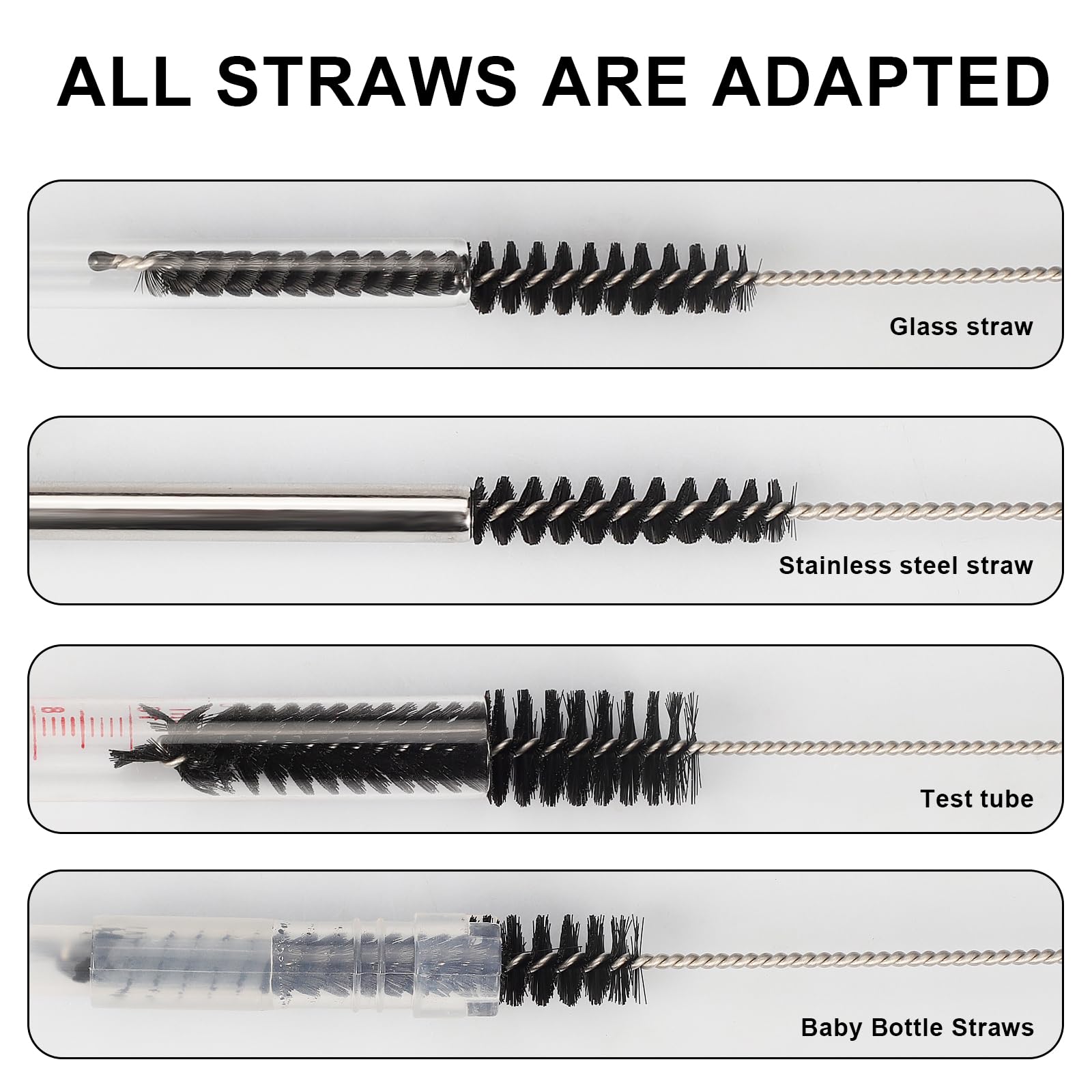 Straw Cleaner Brush Set (12 Count)