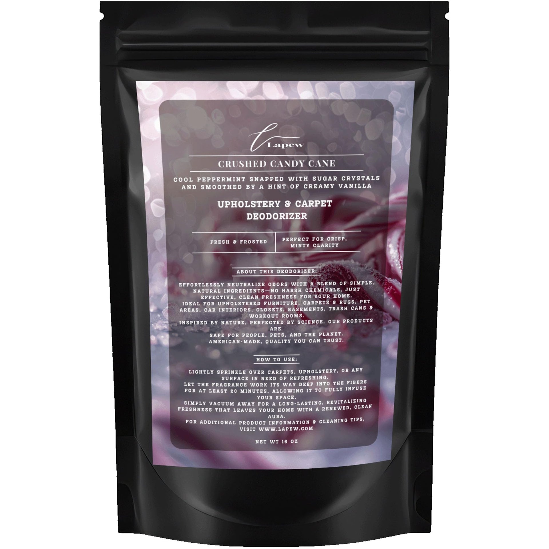 Crushed Candy Cane Carpet Deodorizer Powder (16 Ounce)