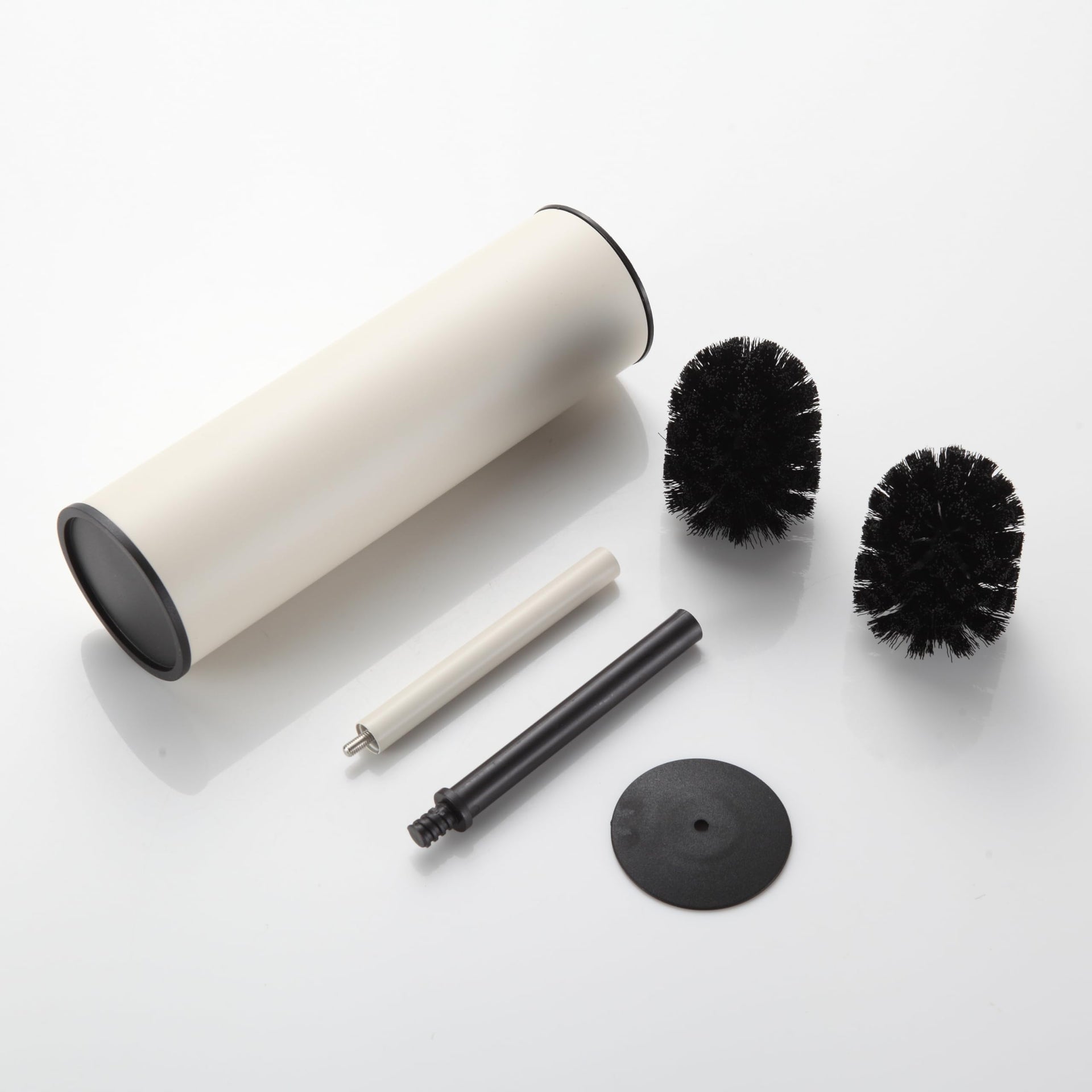 White Toilet Brush and Holder