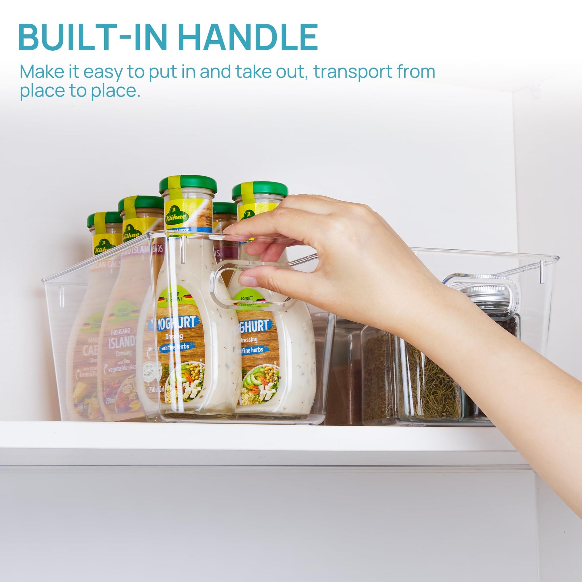 2 Pack Clear Storage Bins (2 Count)