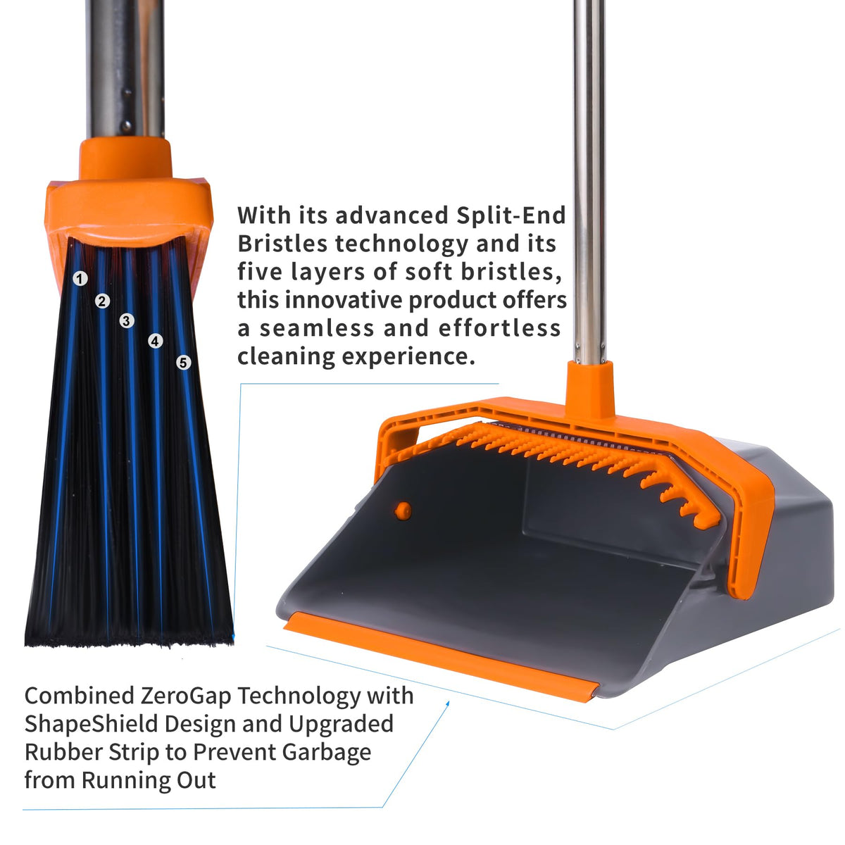 Broom and Dustpan Set for Home
