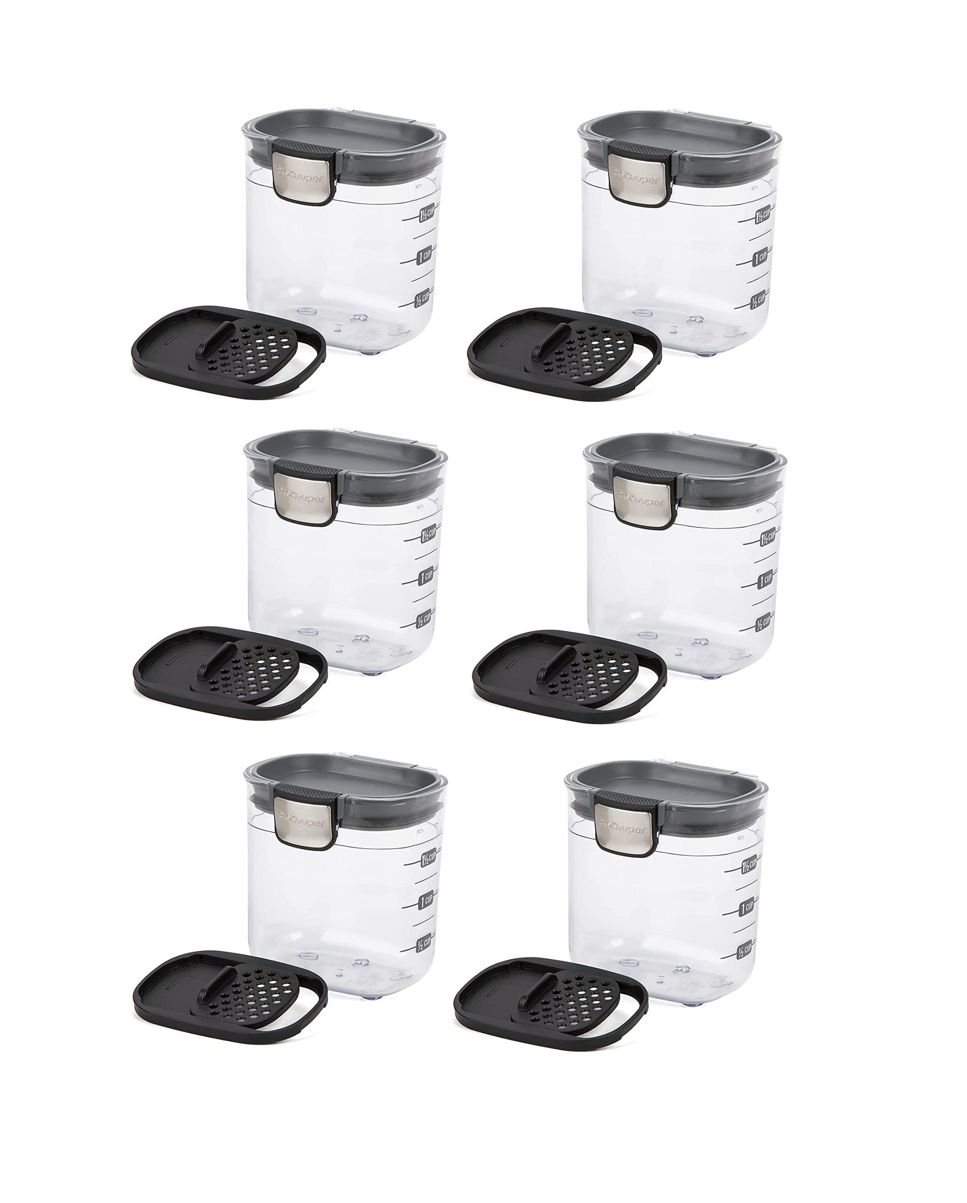 PKS 401 1.5 Cup Mini Prokeeper+ Airtight Silicone Seal Storage Container Great For Spices & Baking Acessories