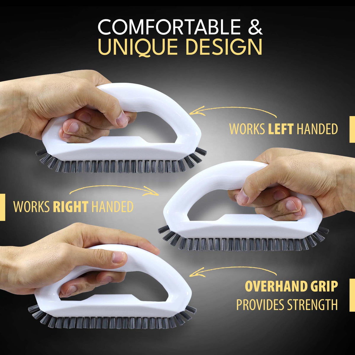 Grout Brush with Stiff Nylon Bristles