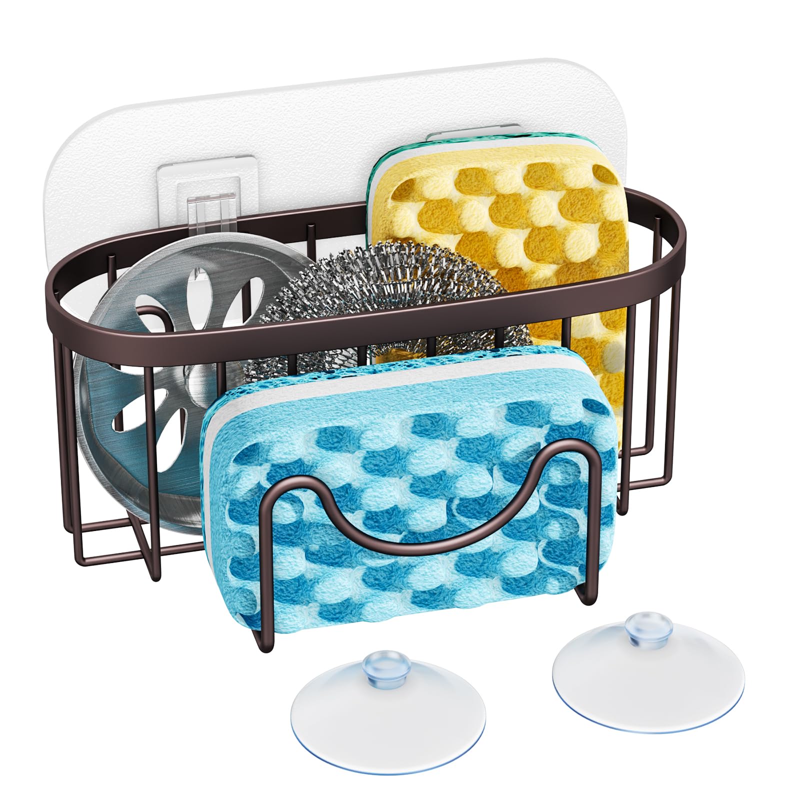 Multifunctional Sponge Holder for Kitchen Sink with Unique M