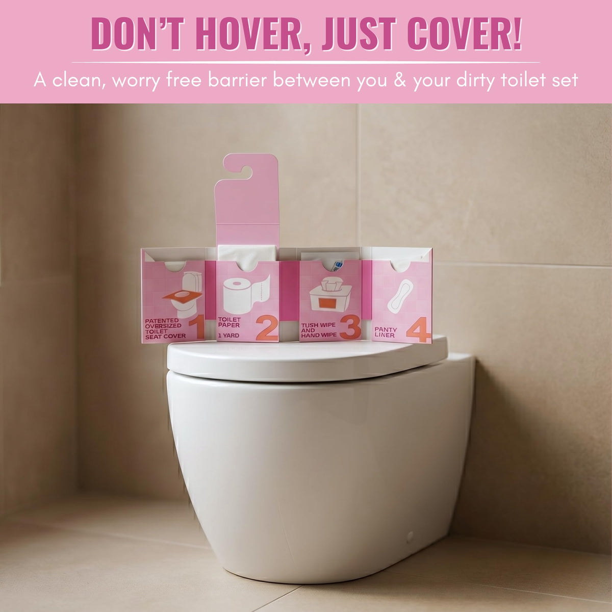 Plus All in 1 Hygiene Travel Kit for Women (12 Count)