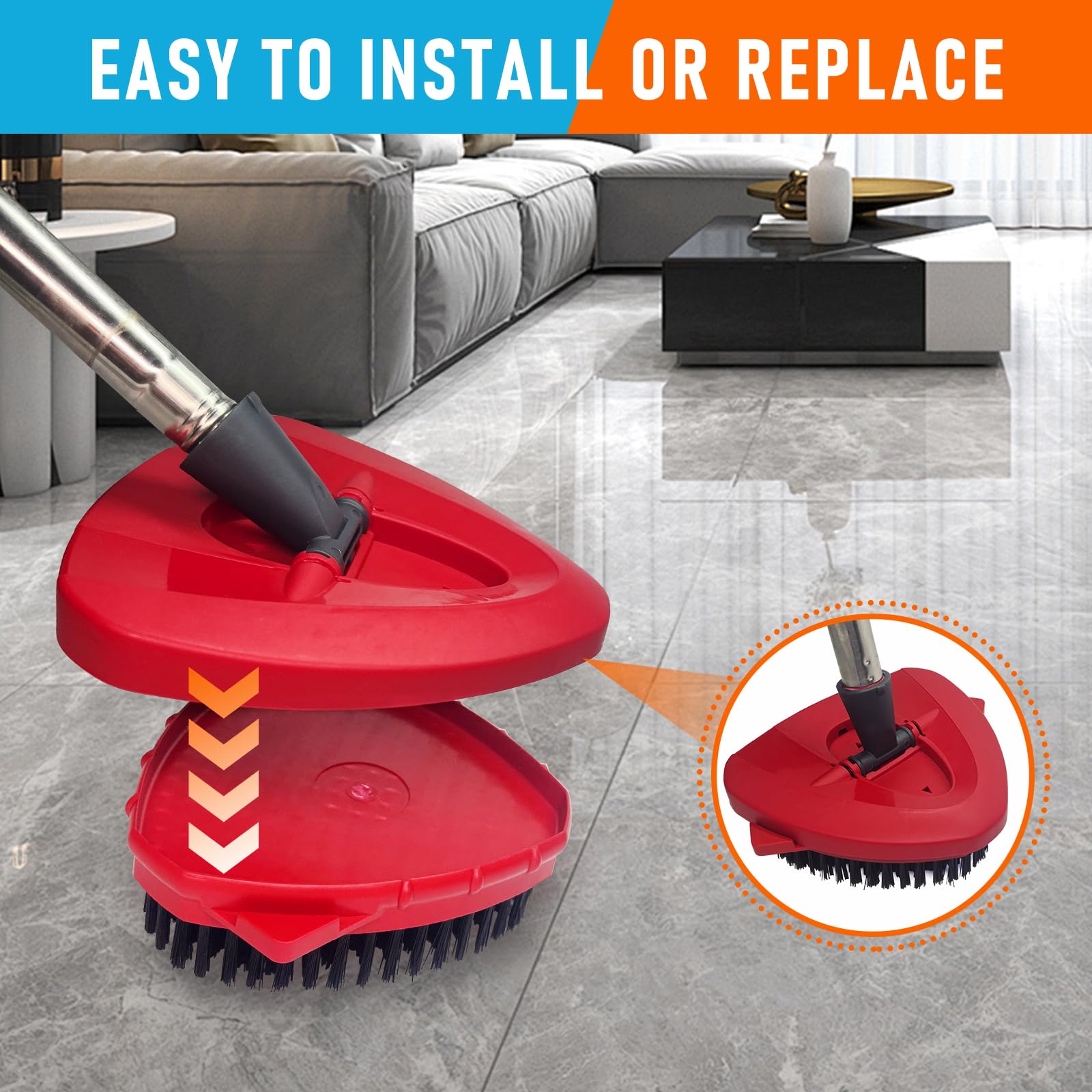 Mop Head Replacement Pads Compatible with O (7 Count)