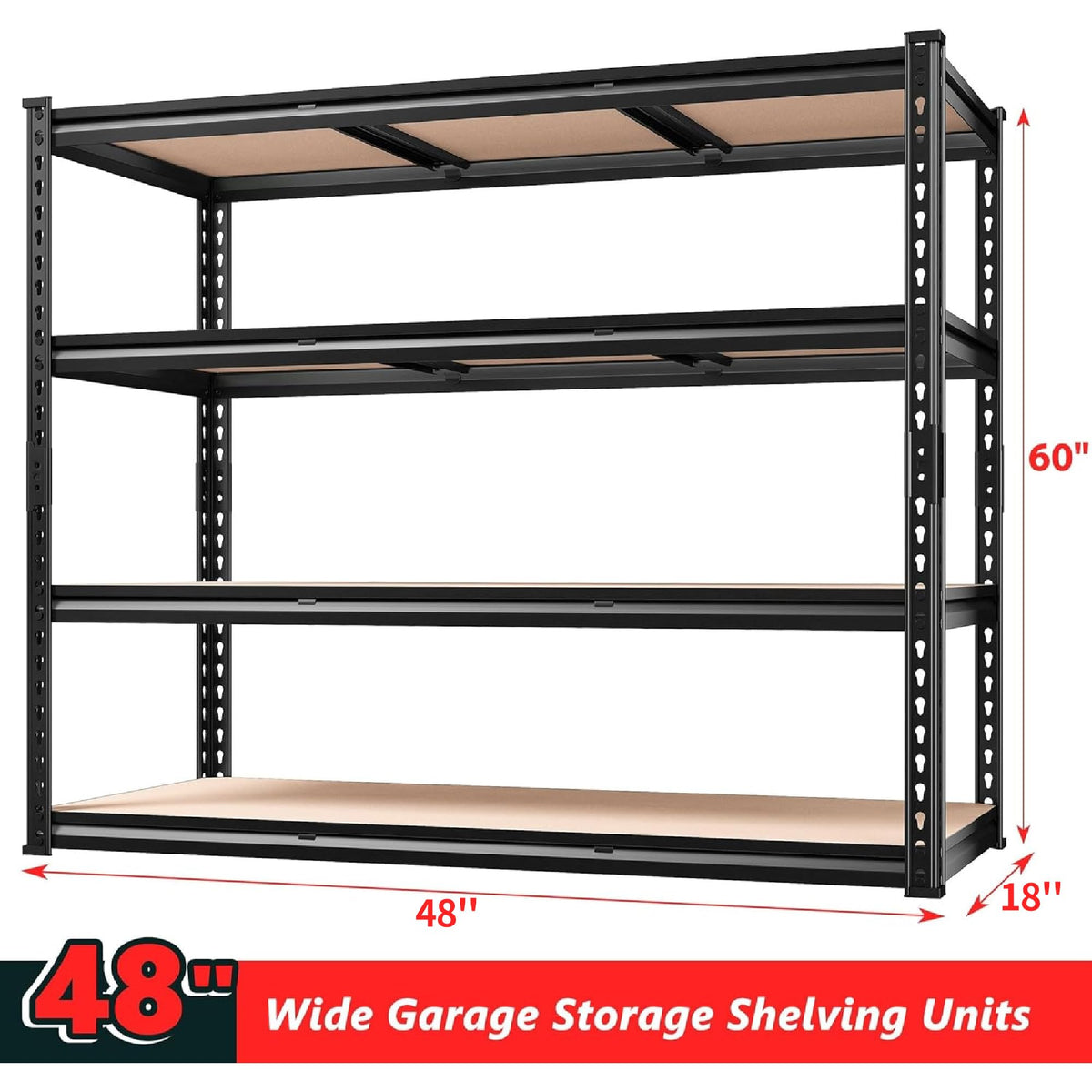48" W Garage Shelving Heavy Duty