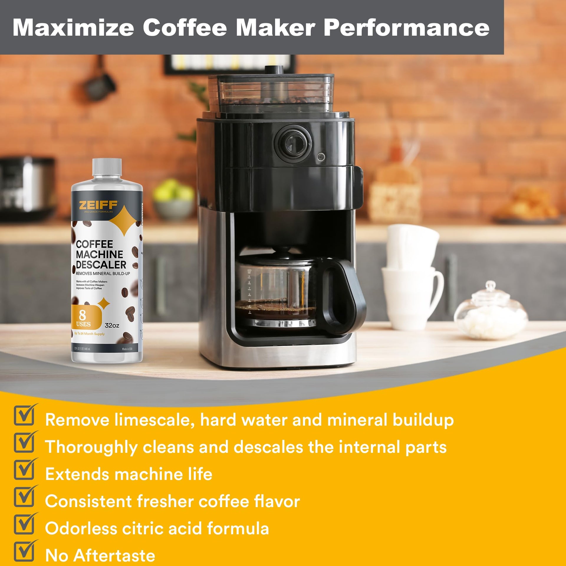 Coffee Machine Descaler (64 Fl Oz)
