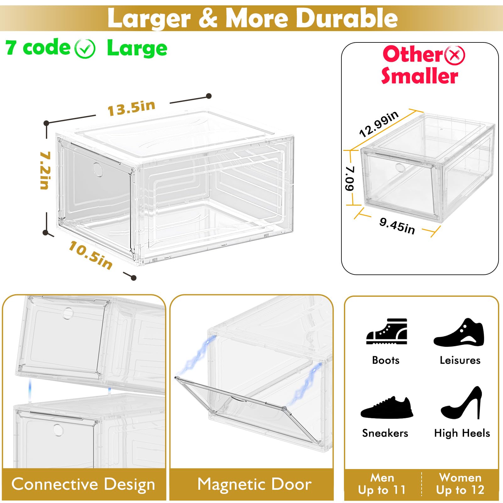 12 Pack Shoe Organizer (12 Count)